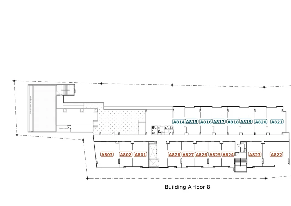 Building A · floor 8