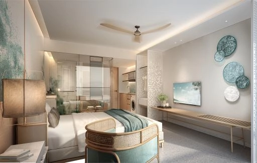 B5-401 A型公寓 студия Platinum Bay by Wyndham