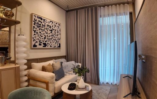 BNC403 อพาร์ตเมนต์แบบ 1BP ขนาดหนึ่งห้องนอน The Title Balcony