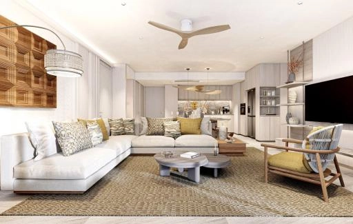 5210 อพาร์ตเมนต์แบบหนึ่งห้องนอนประเภท 1B-B Bellaguna Lake Residences Lotus