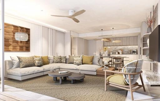 5303 อพาร์ตเมนต์สองห้องนอนประเภท 2B-A (M) Bellaguna Lake Residences Lotus