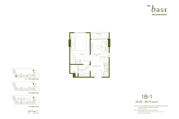 010804 Appartement avec une chambre · 1B-1 THE BASE Midtown Phuket