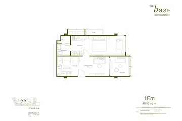 040202 Appartement avec une chambre · 1Em THE BASE Midtown Phuket