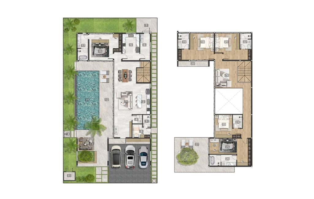 Villa with five bedrooms type A2