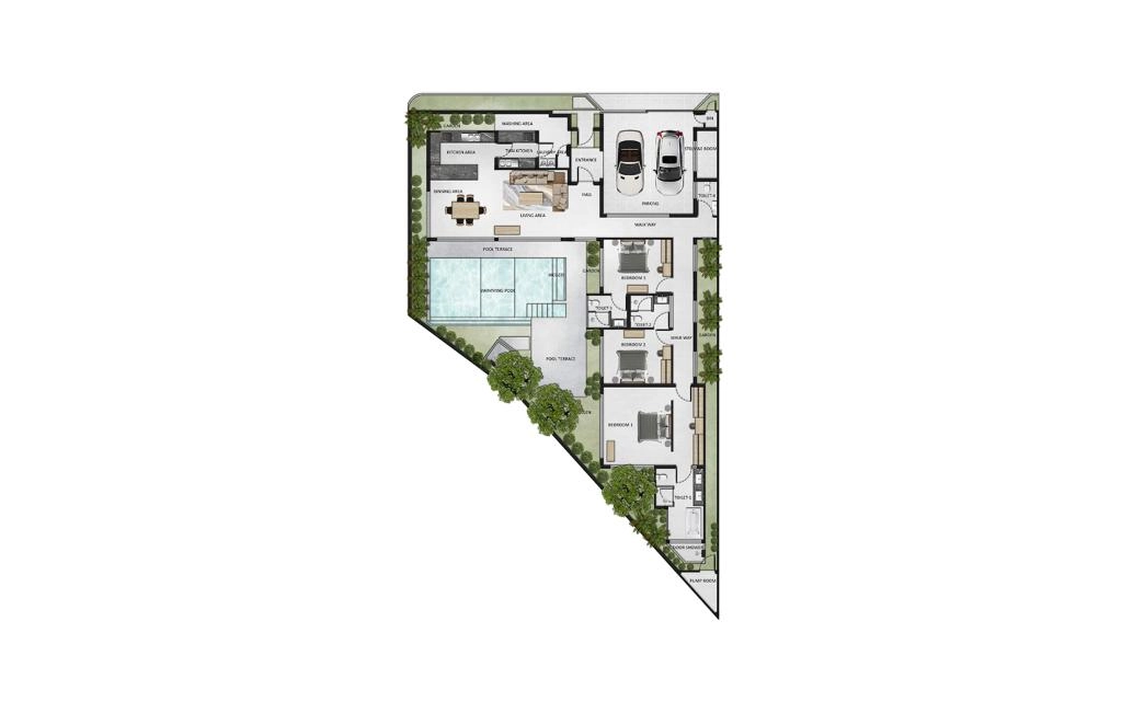 Villa with three bedrooms type REFFLESIA