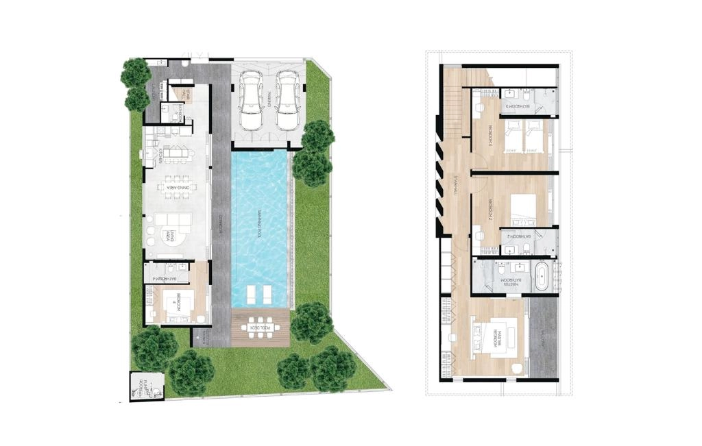 Villa with four bedrooms type A2