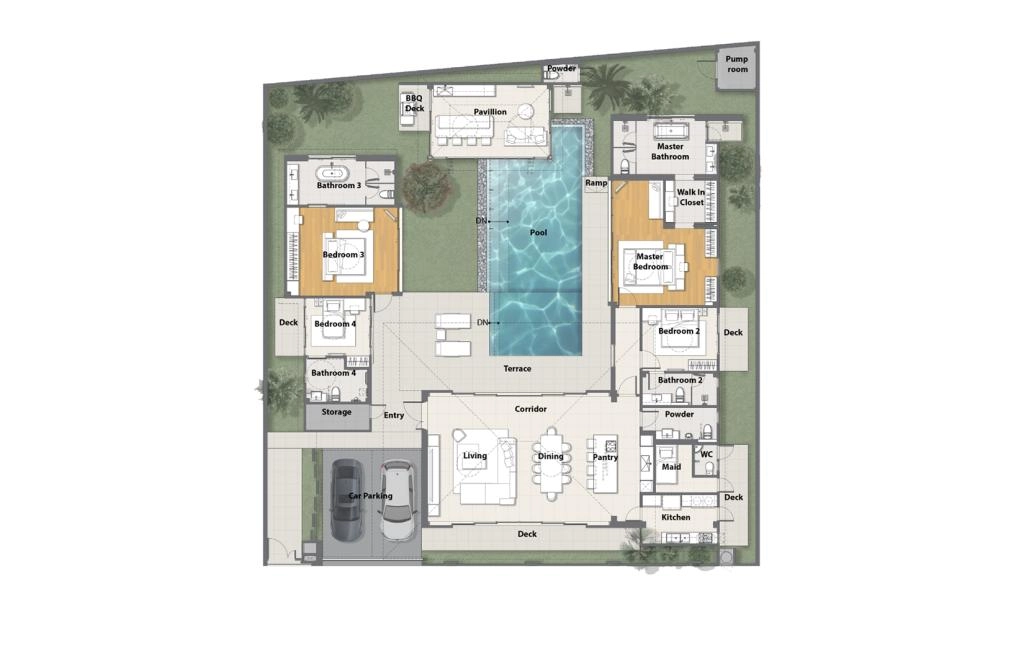 4-bedroom villa type 4B