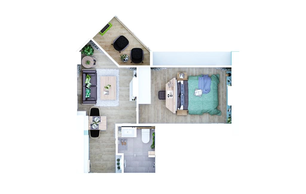 One-bedroom apartment type B1