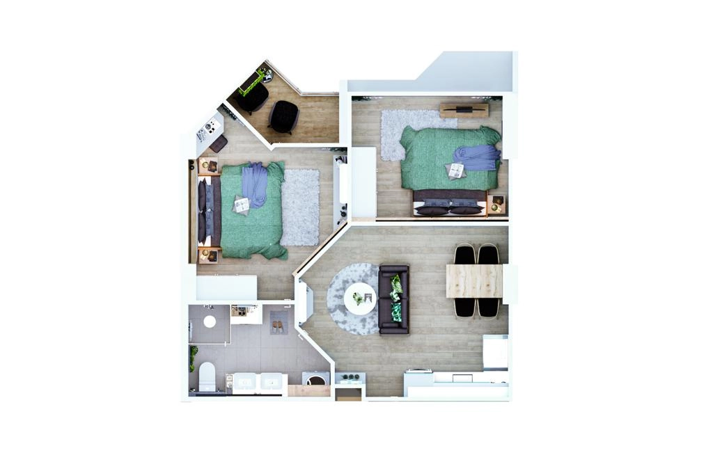 C1 type double apartments