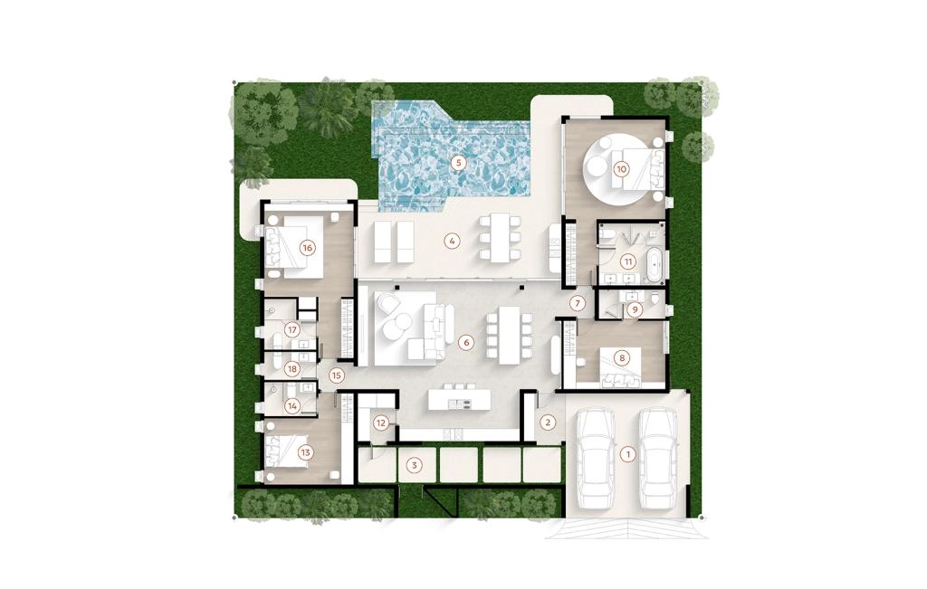 Villa with four bedrooms type S2
