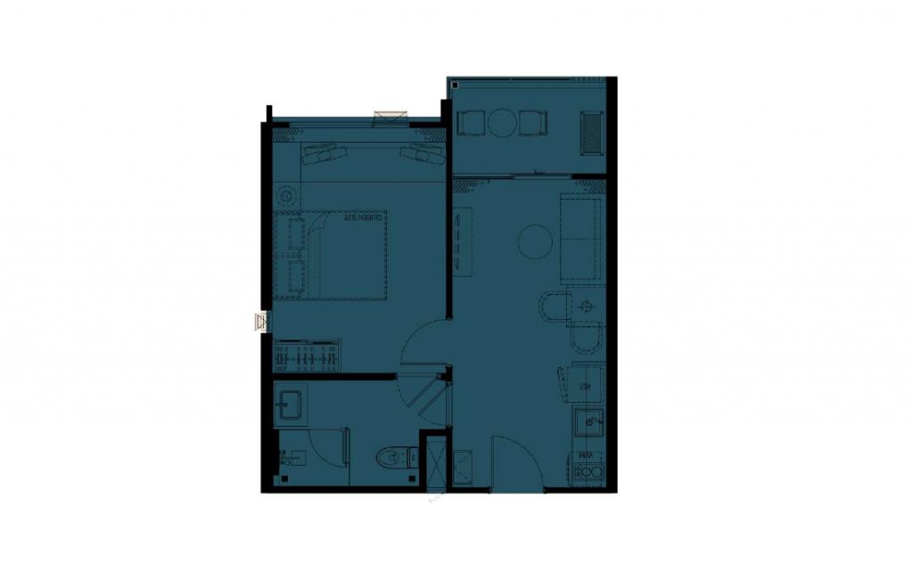 Односпальные апартаменты тип 1Bed-LC