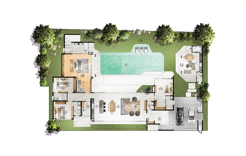 Villa with four bedrooms type A1