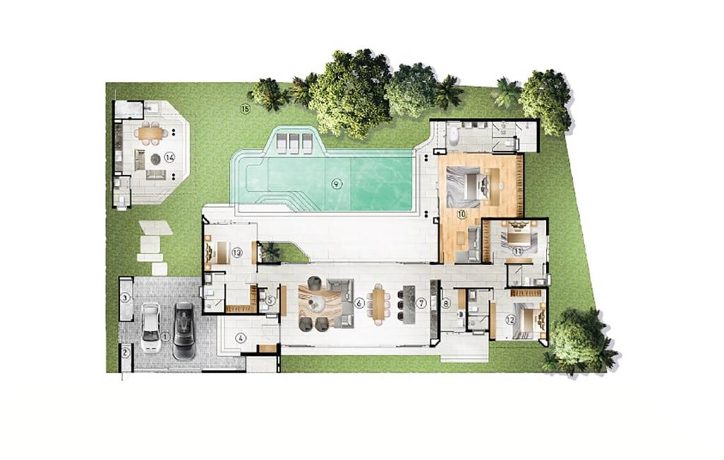 Villa with four bedrooms type A2