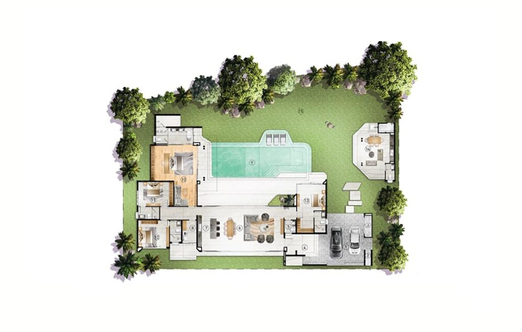 Four-bedroom villa type A3