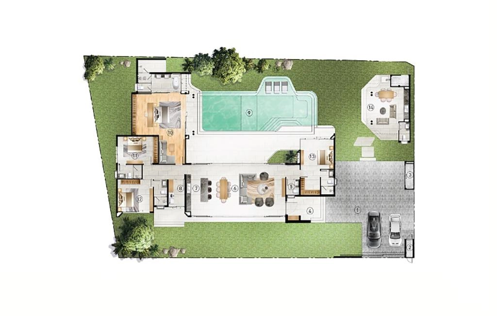 Villa with four bedrooms type A4