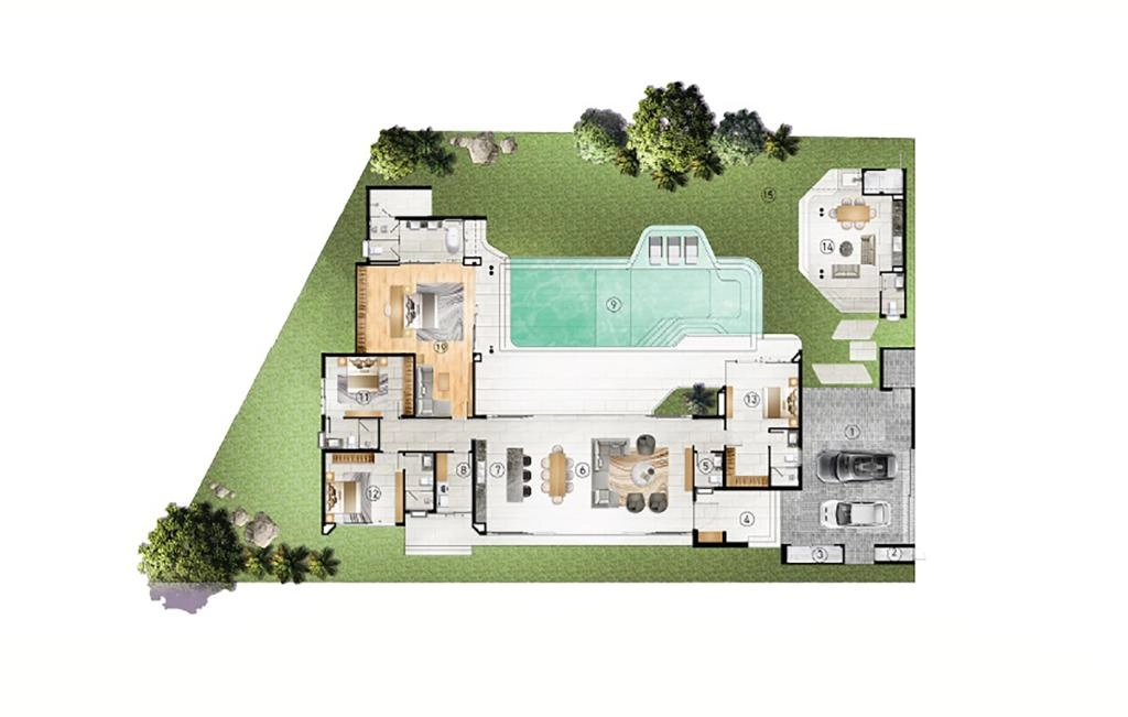 Villa with four bedrooms type A6