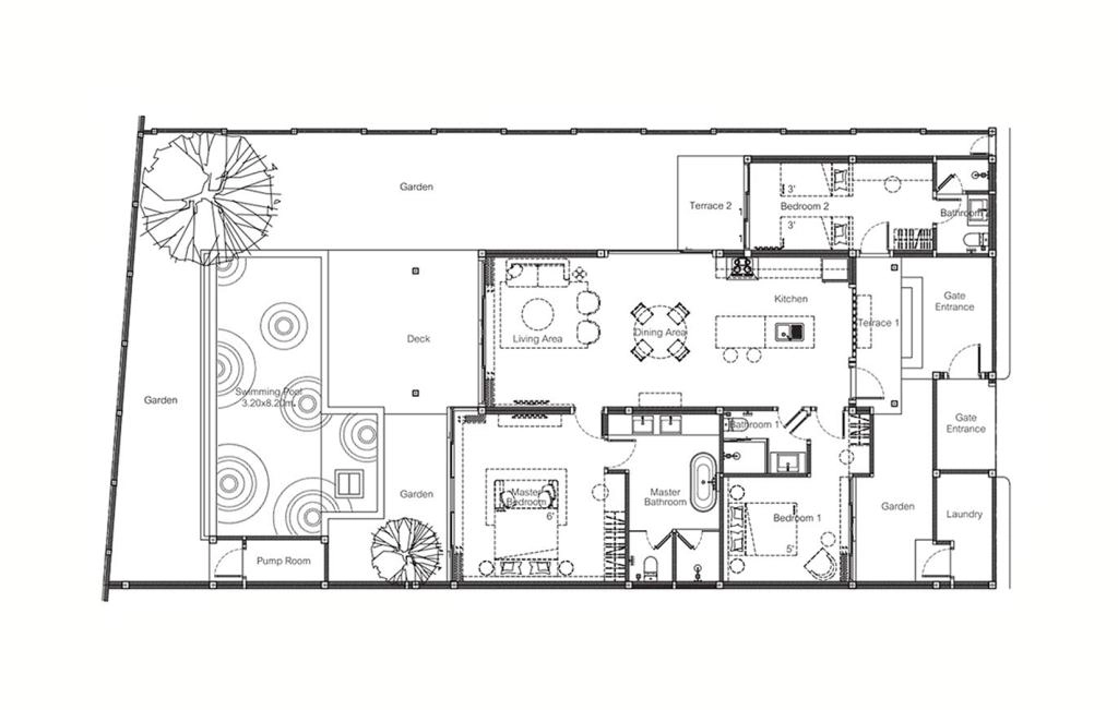Villa with three bedrooms type P2