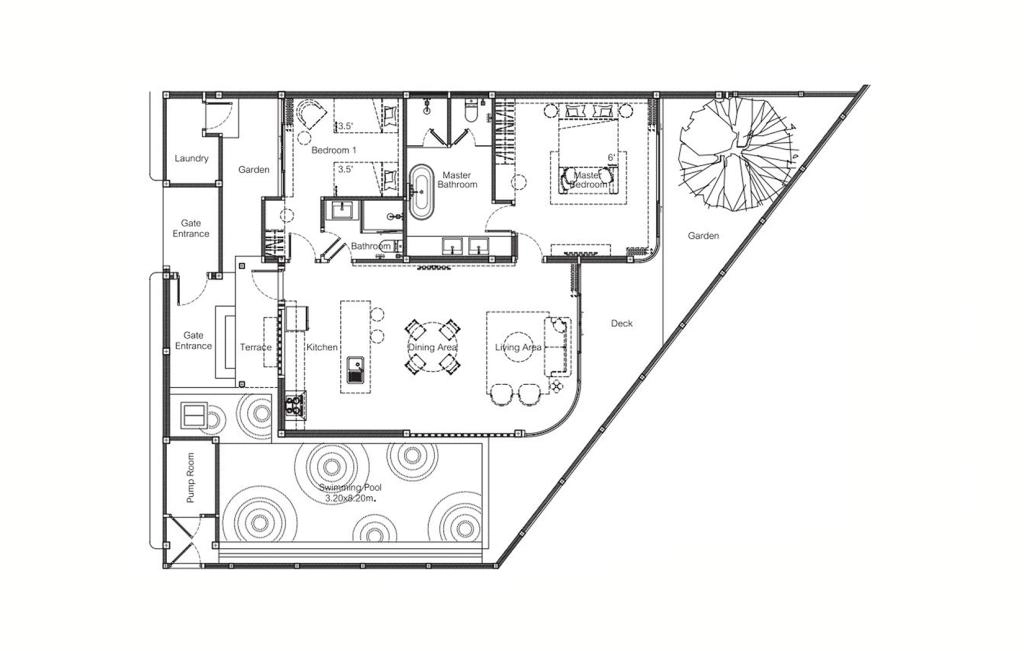 Villa with two bedrooms type P7