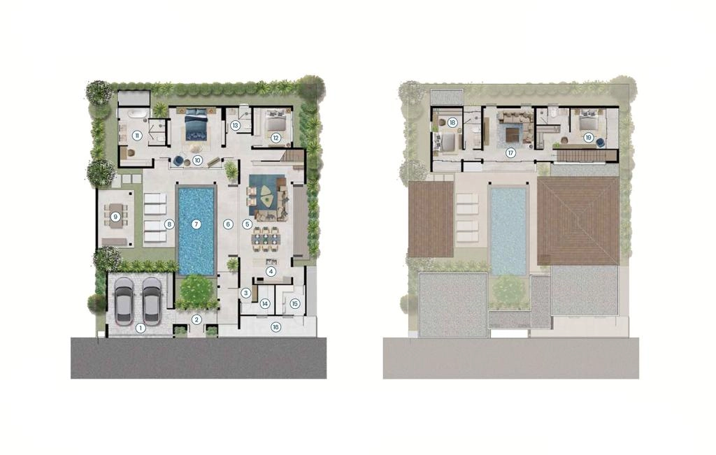 Villa with four bedrooms type B