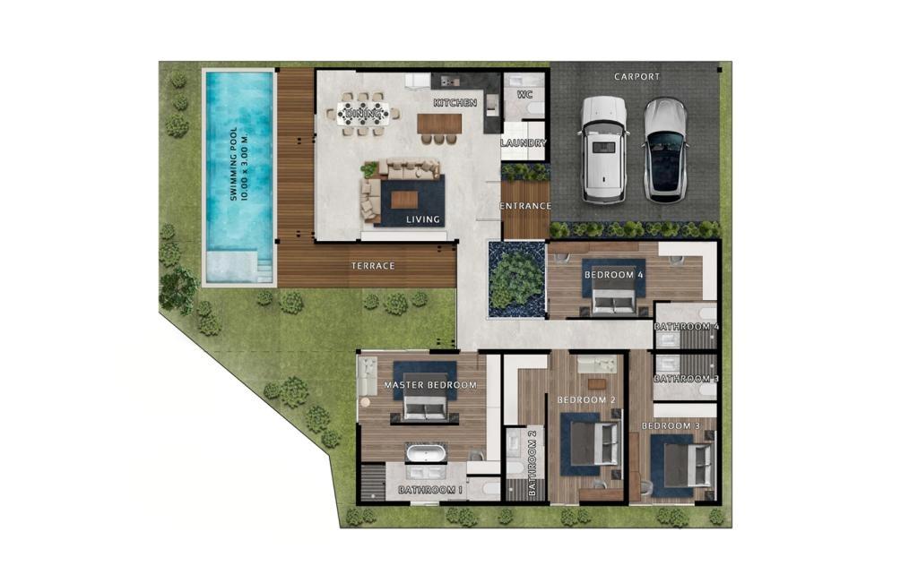 Villa with four bedrooms type G5