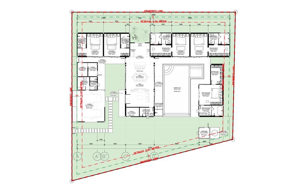 Villa with five bedrooms type A5
