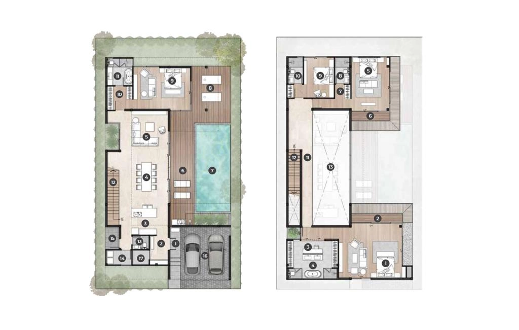 Four-bedroom villa type T2