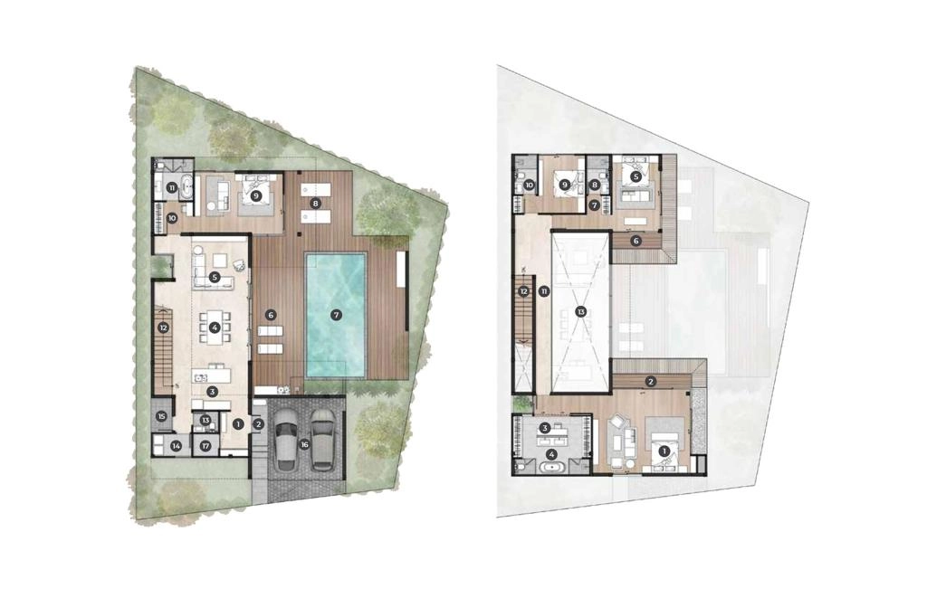 Four-bedroom villa type T5