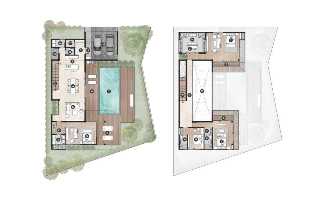 Four-bedroom villa type T6