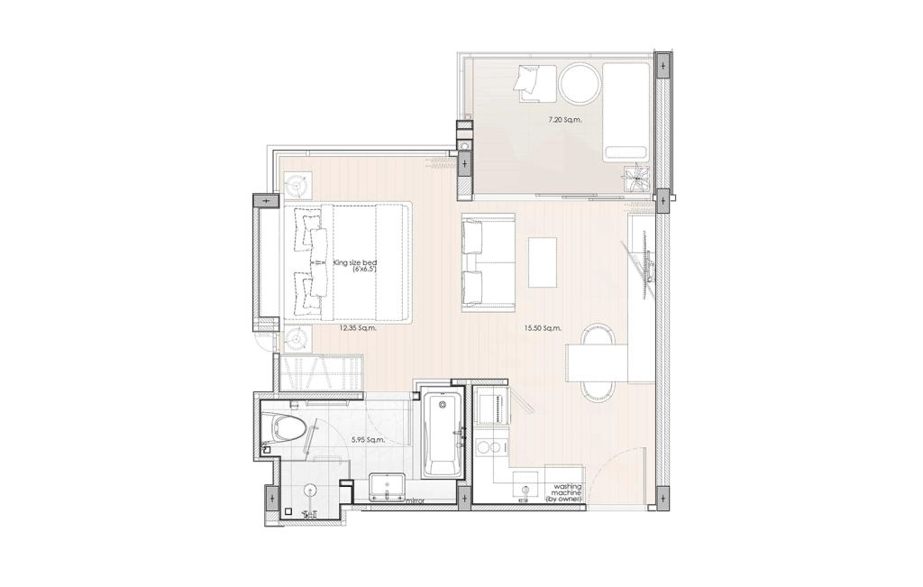 One-bedroom apartment