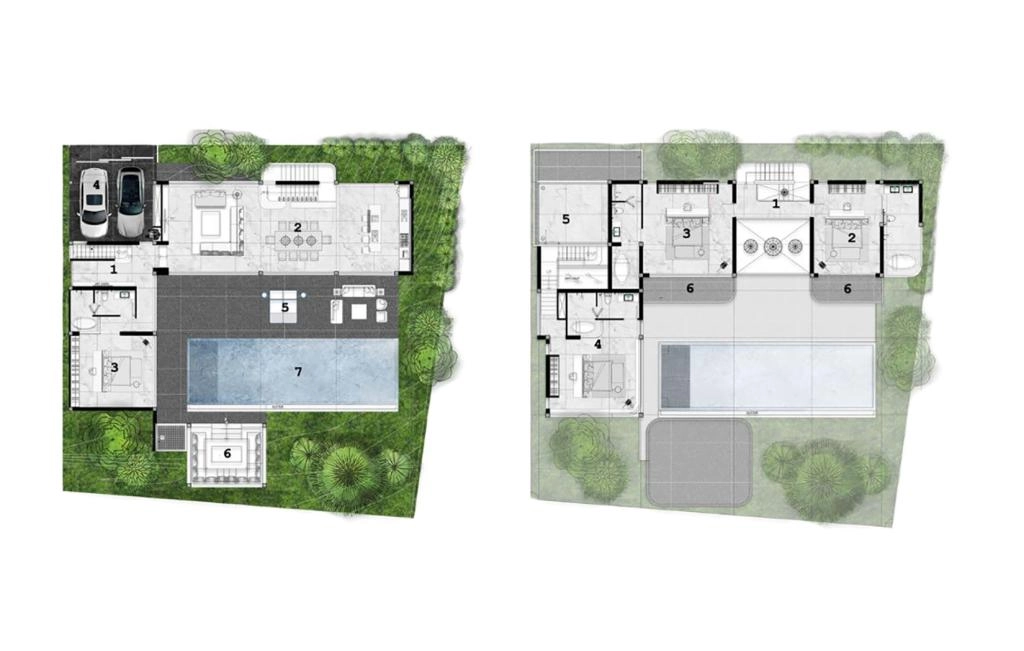 Villa with five bedrooms type B5