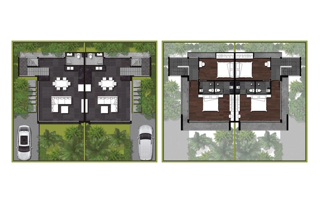 Two-bedroom townhouse