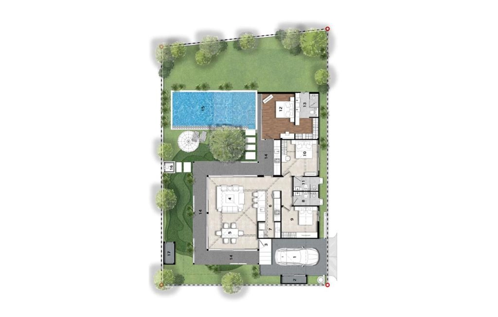 Three-bedroom villa type C
