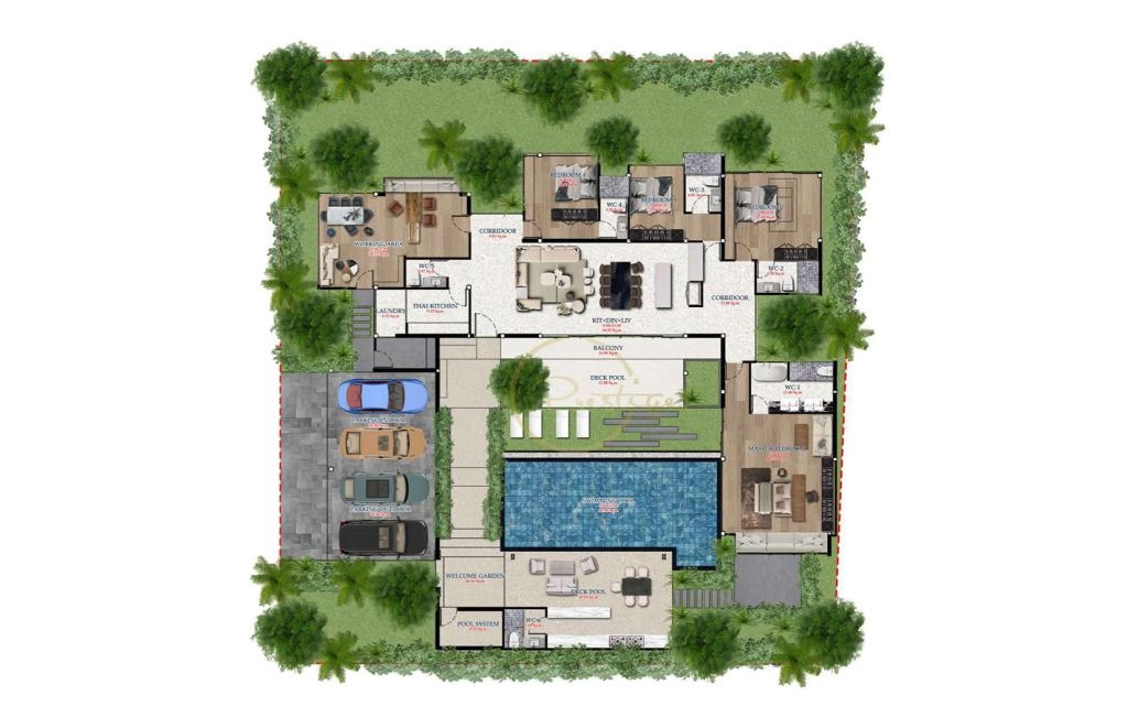 Four-bedroom villa type A2