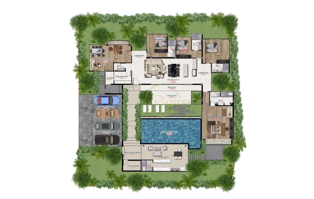 Villa with four bedrooms type A3