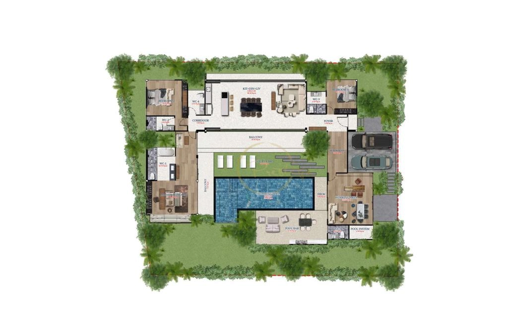 Three-bedroom villa type B2