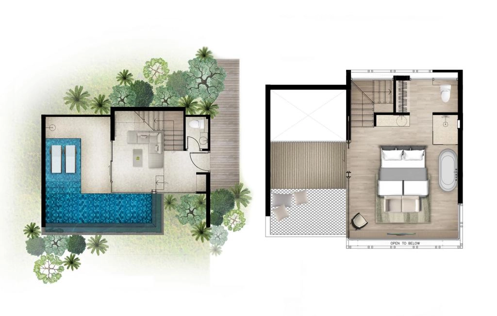 One-bedroom villa