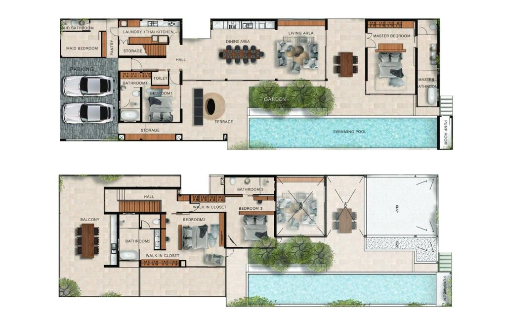 Villa with five bedrooms type C
