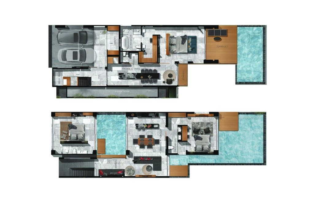 Villa with three bedrooms type A+