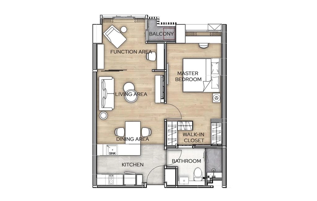 XL Plus One-Bedroom Apartment