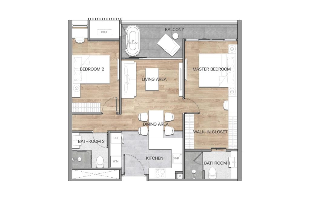 Double bedroom apartments