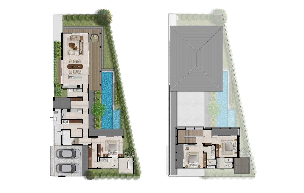 Villa with three bedrooms type A
