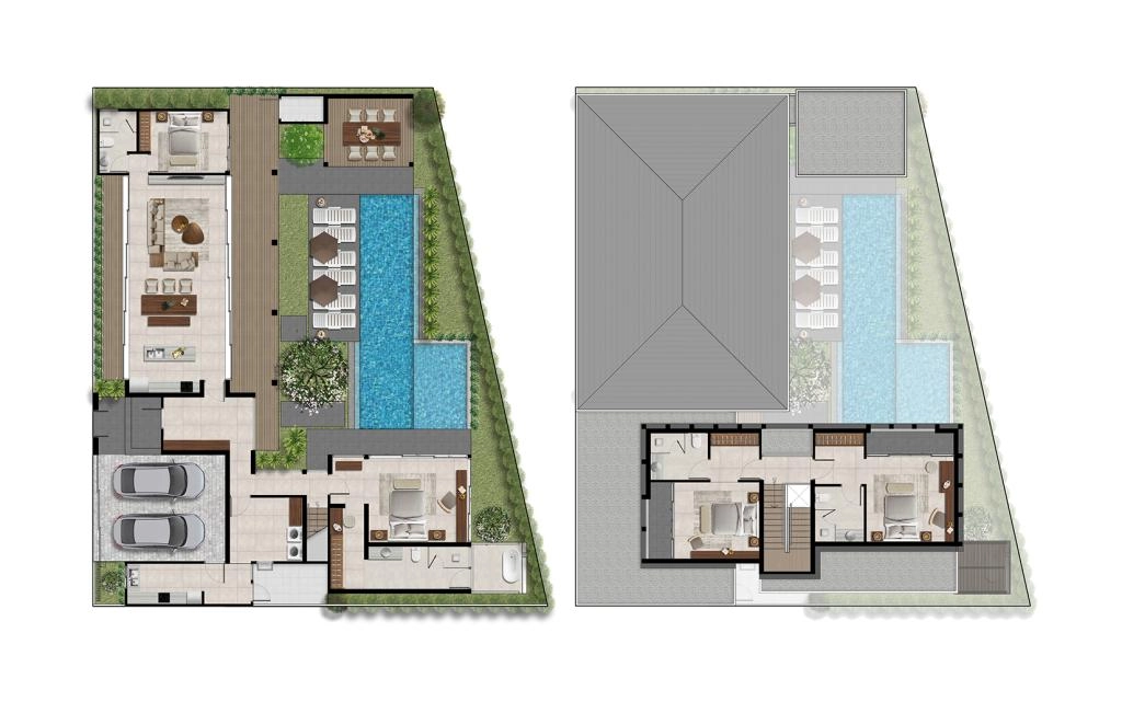 Four-bedroom villa type B