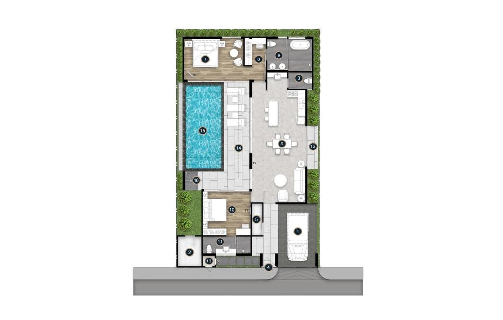 Two-bedroom villa type Sonya A