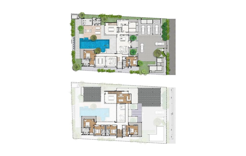 Villa with six bedrooms type A