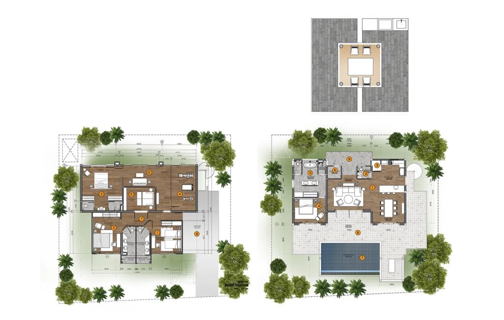 Three-bedroom villa type A