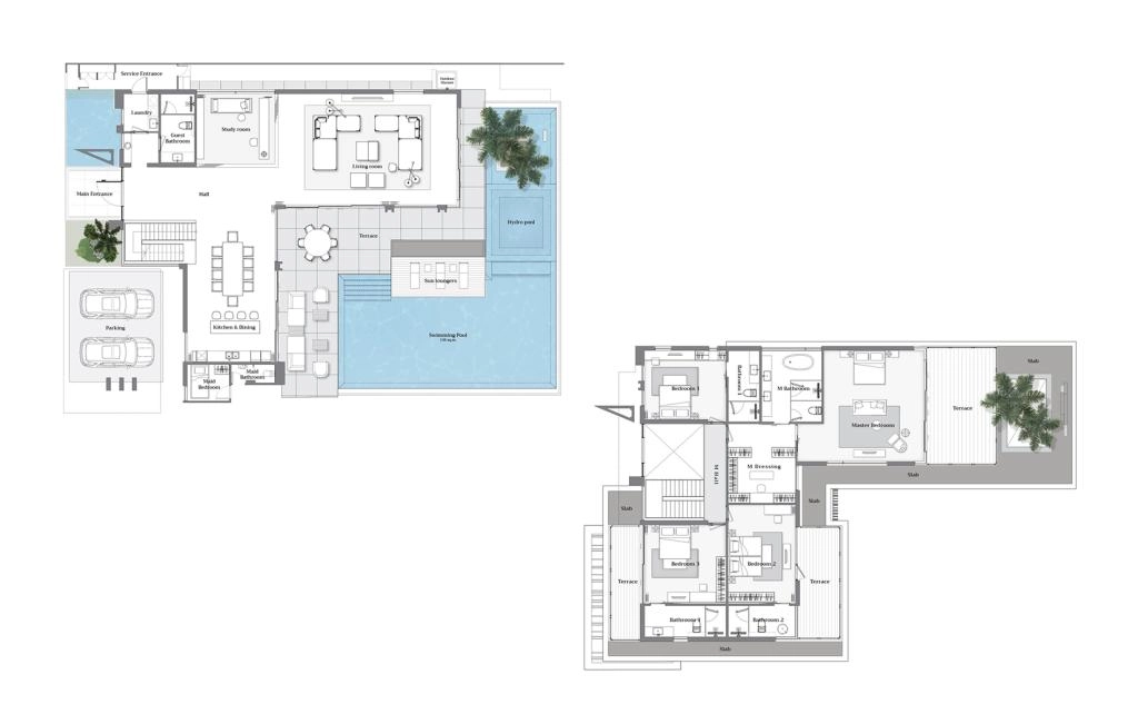 Four-bedroom villa
