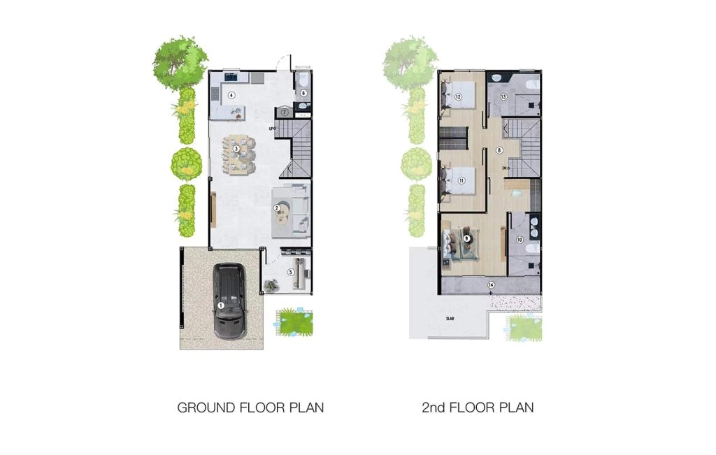Three-bedroom Villa Type C Semi-Detached House