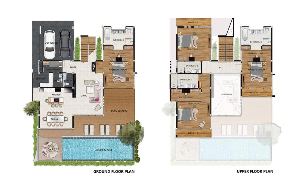 Villa with four bedrooms type A