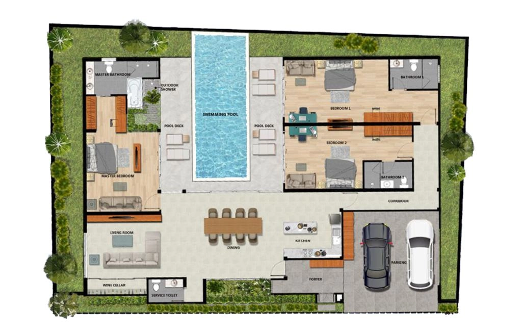 Three-bedroom villa type Villa 2
