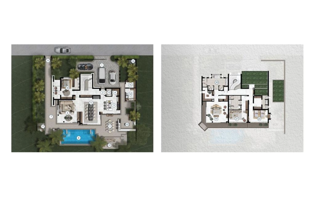 Villa with three bedrooms type A1